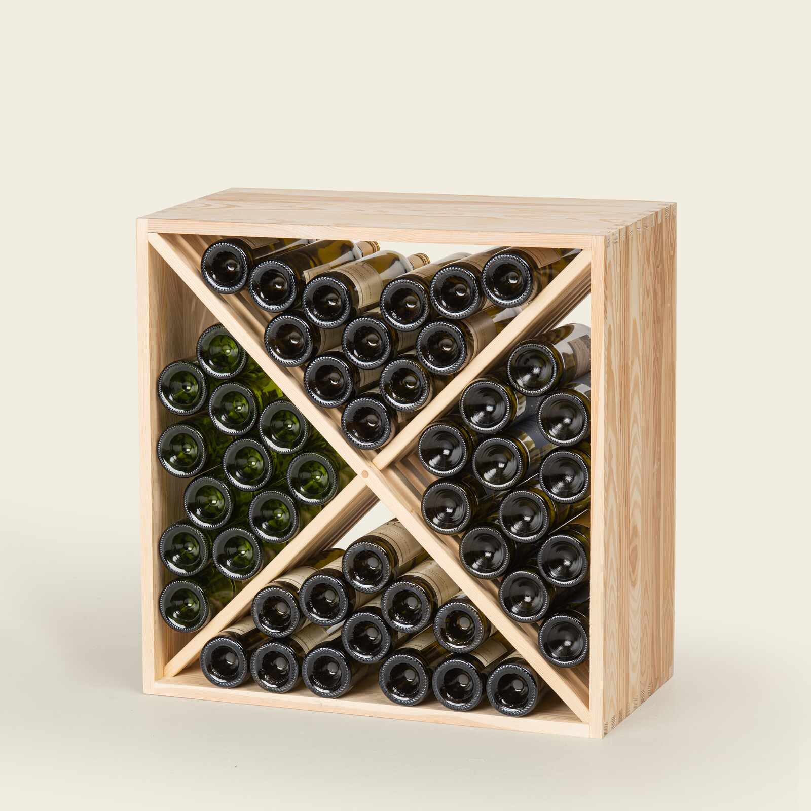 Weinregal Holz MS-Kreuzregal groß