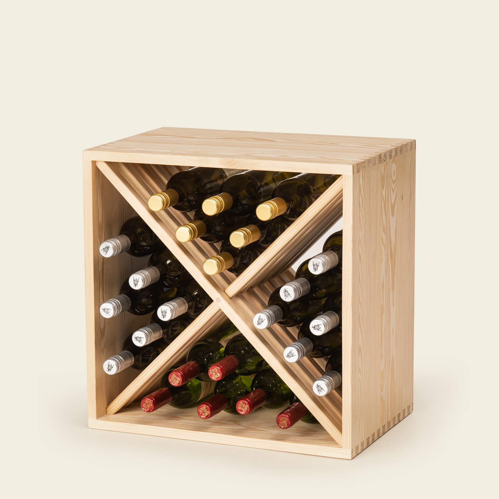 Weinregale aus Holz kaufen – Massivholz Flaschenregale mit einfachem Aufbau