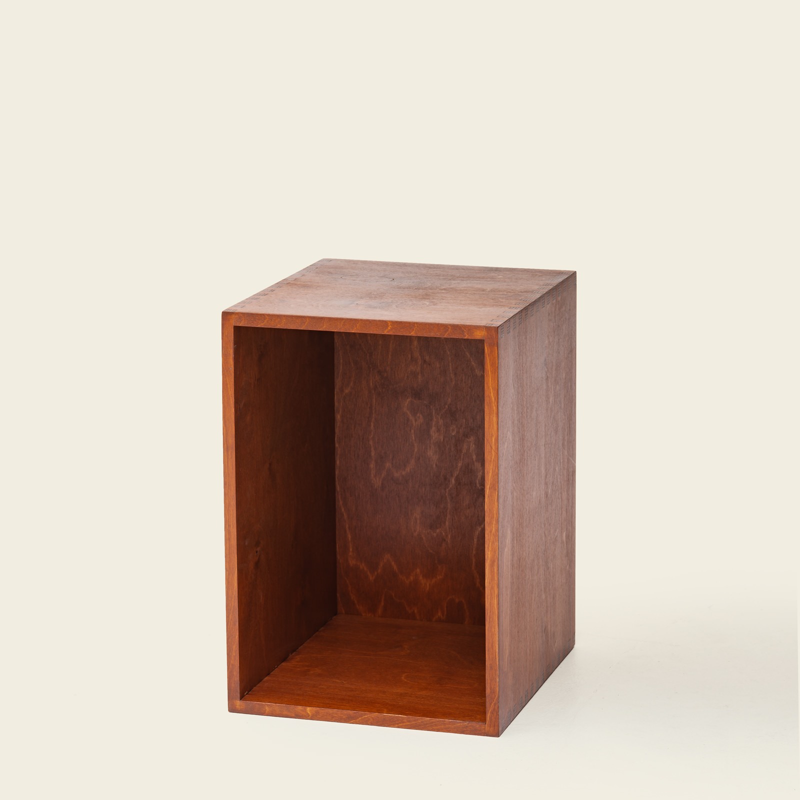 Weinregal Holz MS-Stapelkiste dunkel lasiert