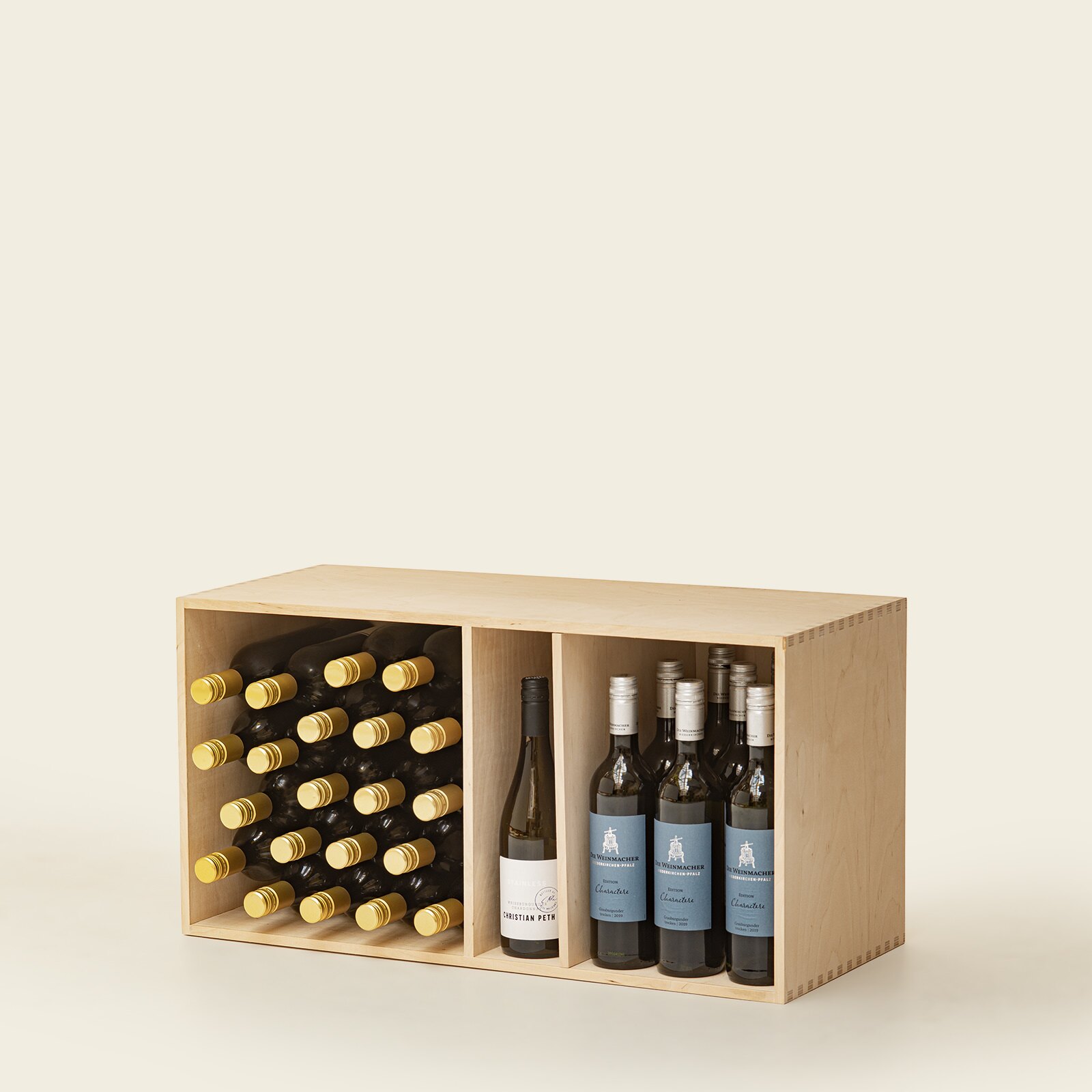 Weinregal Holz MS-Variabel Demi natur
