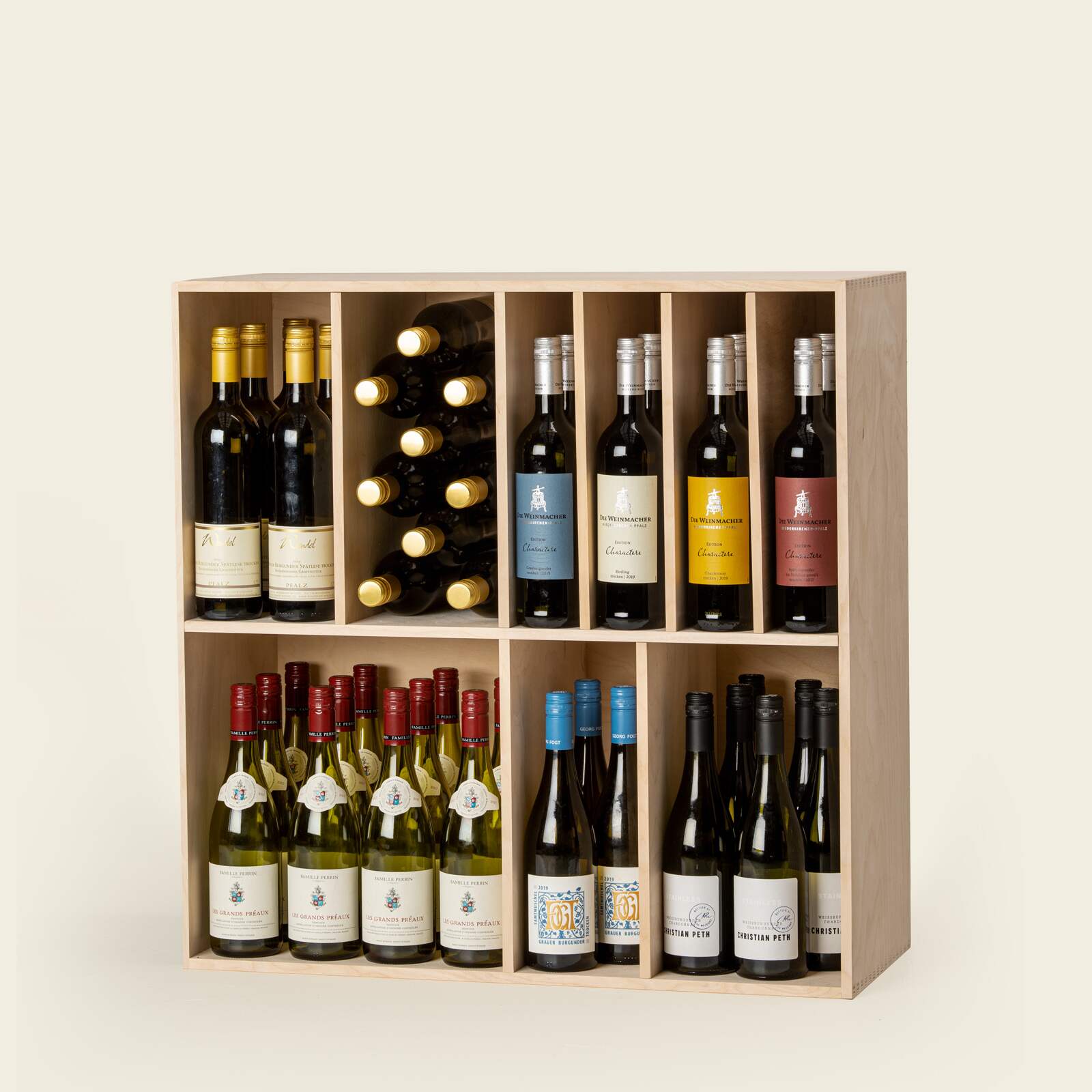 Weinregal Holz MS-Variabel natur